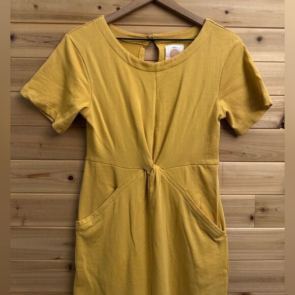 Daily Practice Size XSmall Delevan Ochre Yellow Dolman - Picture 2 of 13